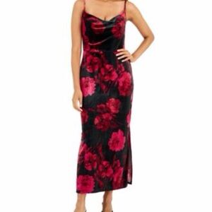Taylor Floral Velvet Midi Dress